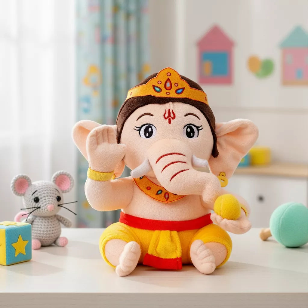 Mantra Chanting Baby Ganesha (Small, 25 cm)