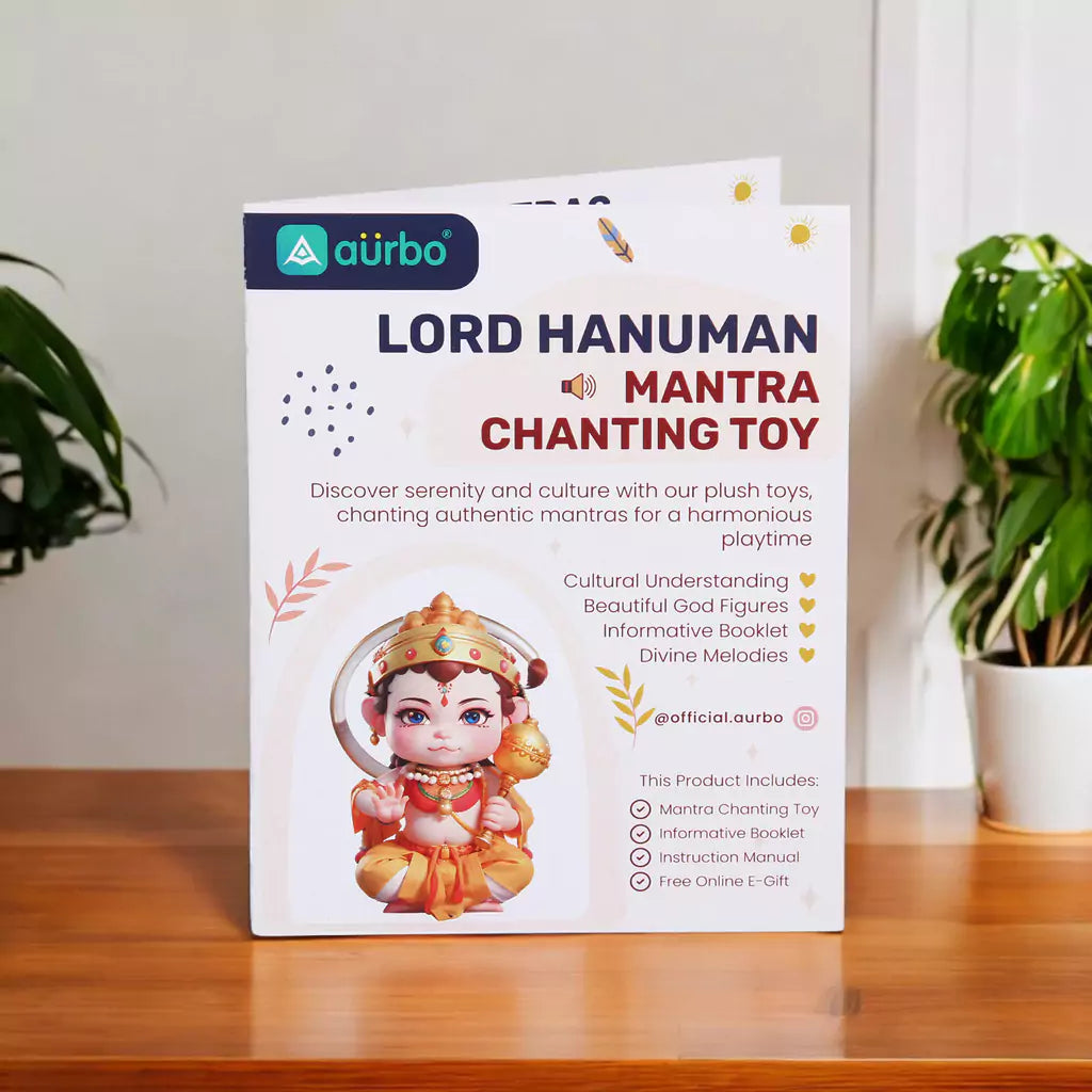 learning booklet with mantra meaning and benefits with aurbo mantra chanting hanuman