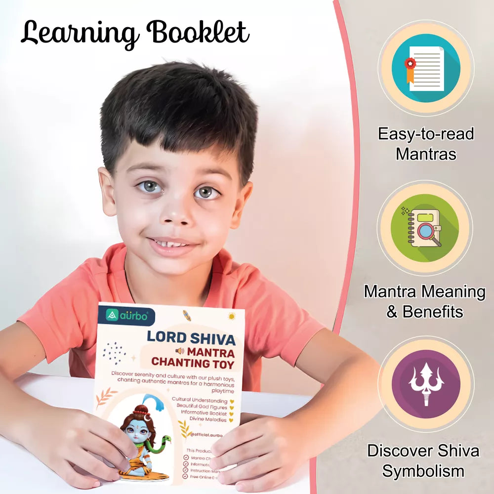 learning booklet with mantra meaning and benefits with aurbo mantra chanting shiva 