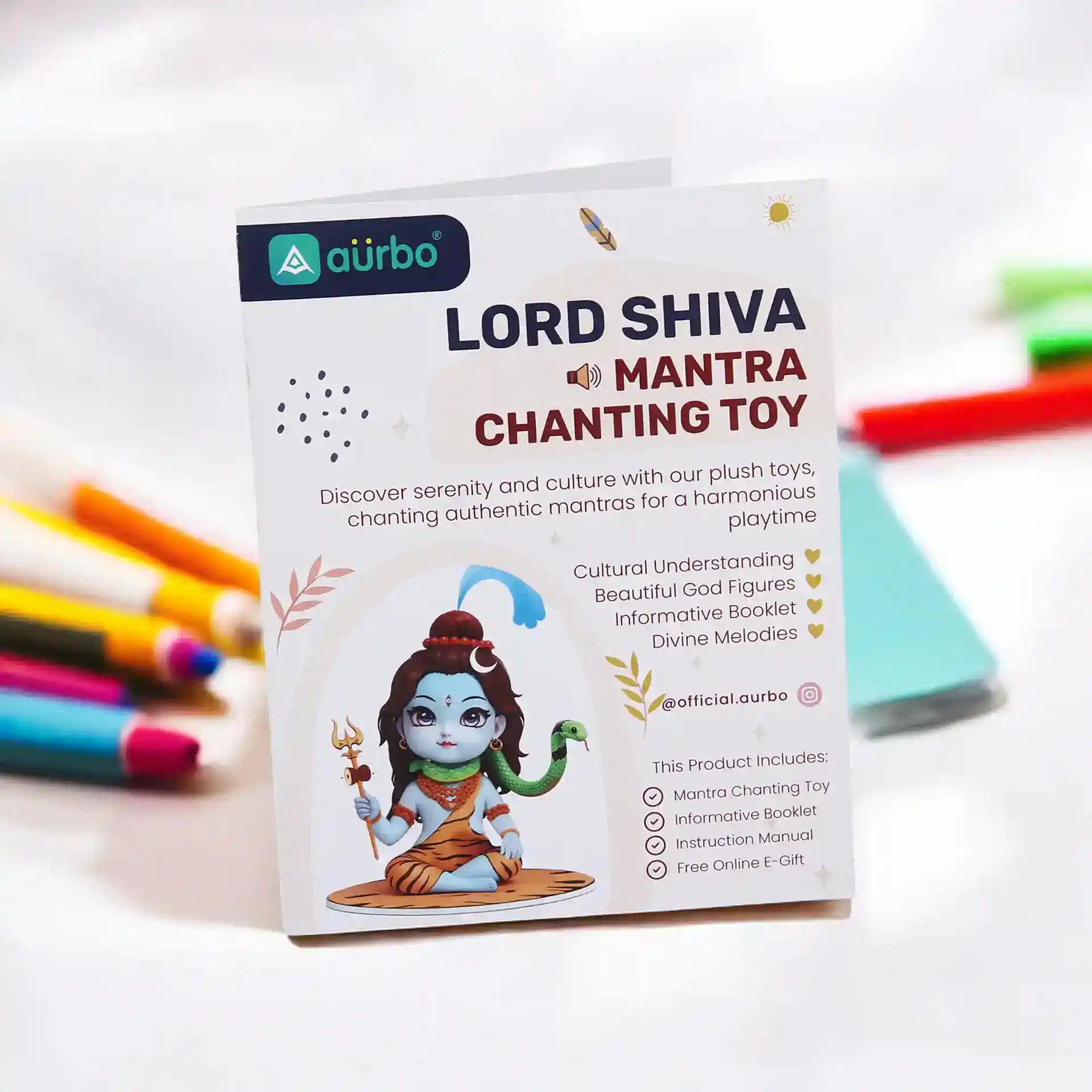 learning booklet with mantra meaning and benefits with aurbo mantra chanting shiva 
