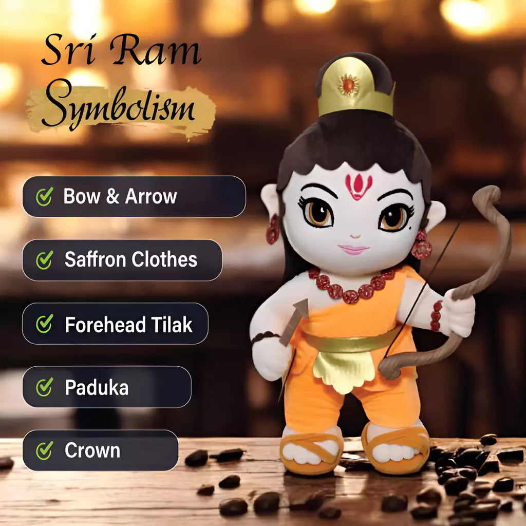 shiva symbolism embedded in aurbo mantra chanting shri ram plush toy