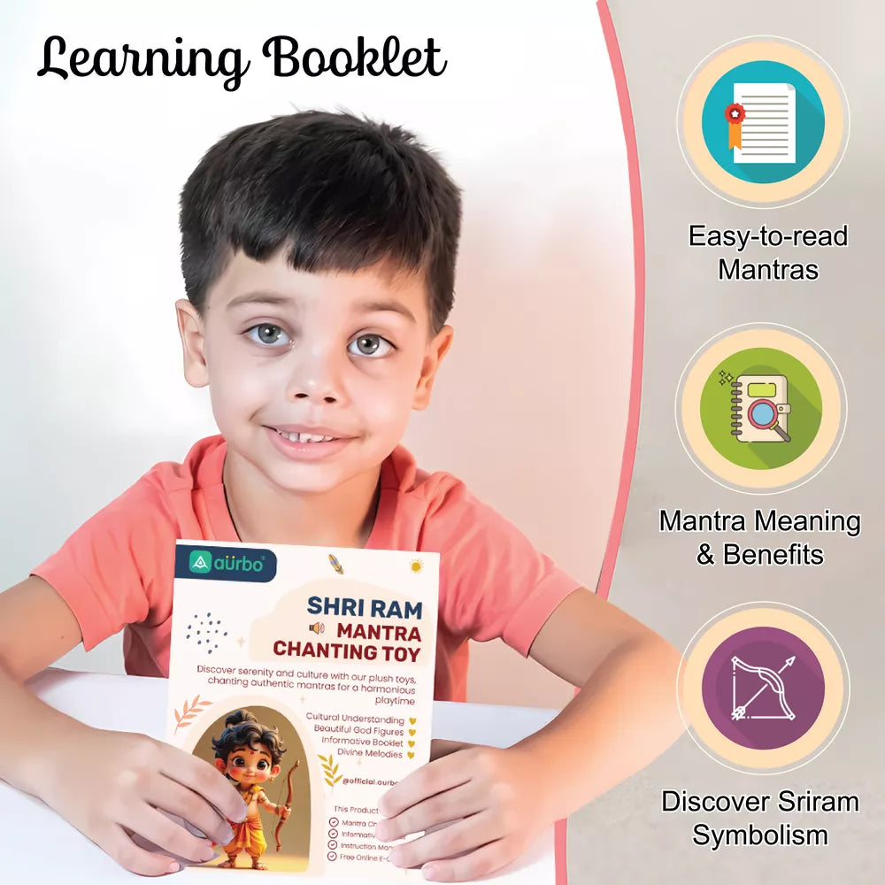 learning booklet with mantra meaning and benefits with aurbo mantra chanting sriram