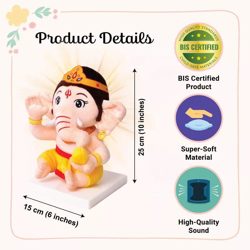 Mantra Chanting Baby Ganesha (Small, 25 CM)