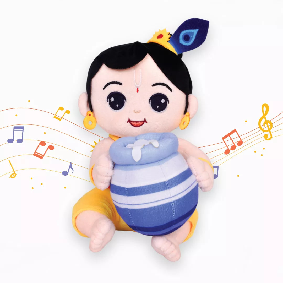 Mantra Chanting Baby Krishna (Small, 25cm)