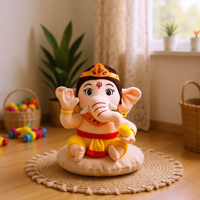 Mantra Chanting Baby Ganesha (Small, 25 CM)