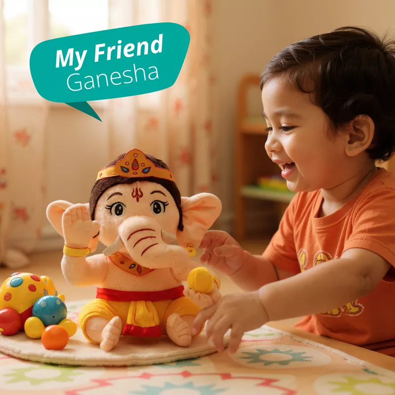 Mantra Chanting Baby Ganesha (Small, 25 CM)