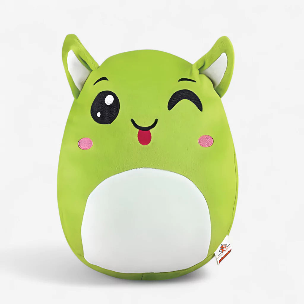 aurbo green plush pillow soft toy product image