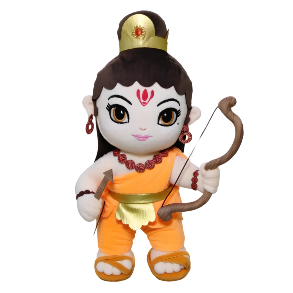 mantra chanting shri ram soft toy